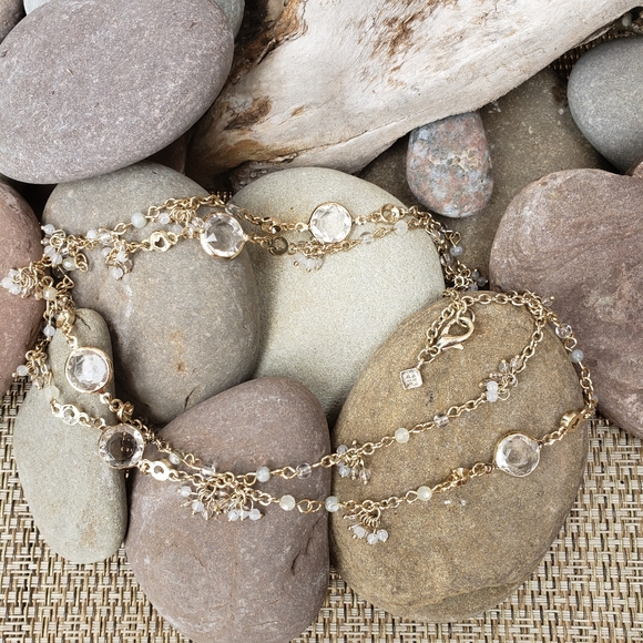 Banana Republic Jewelry - Banana Republic Clear Crystal Necklace